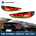 HCMOTIONZ 2017-2019 Lâmpada traseira liderada por Hyundai Sonata